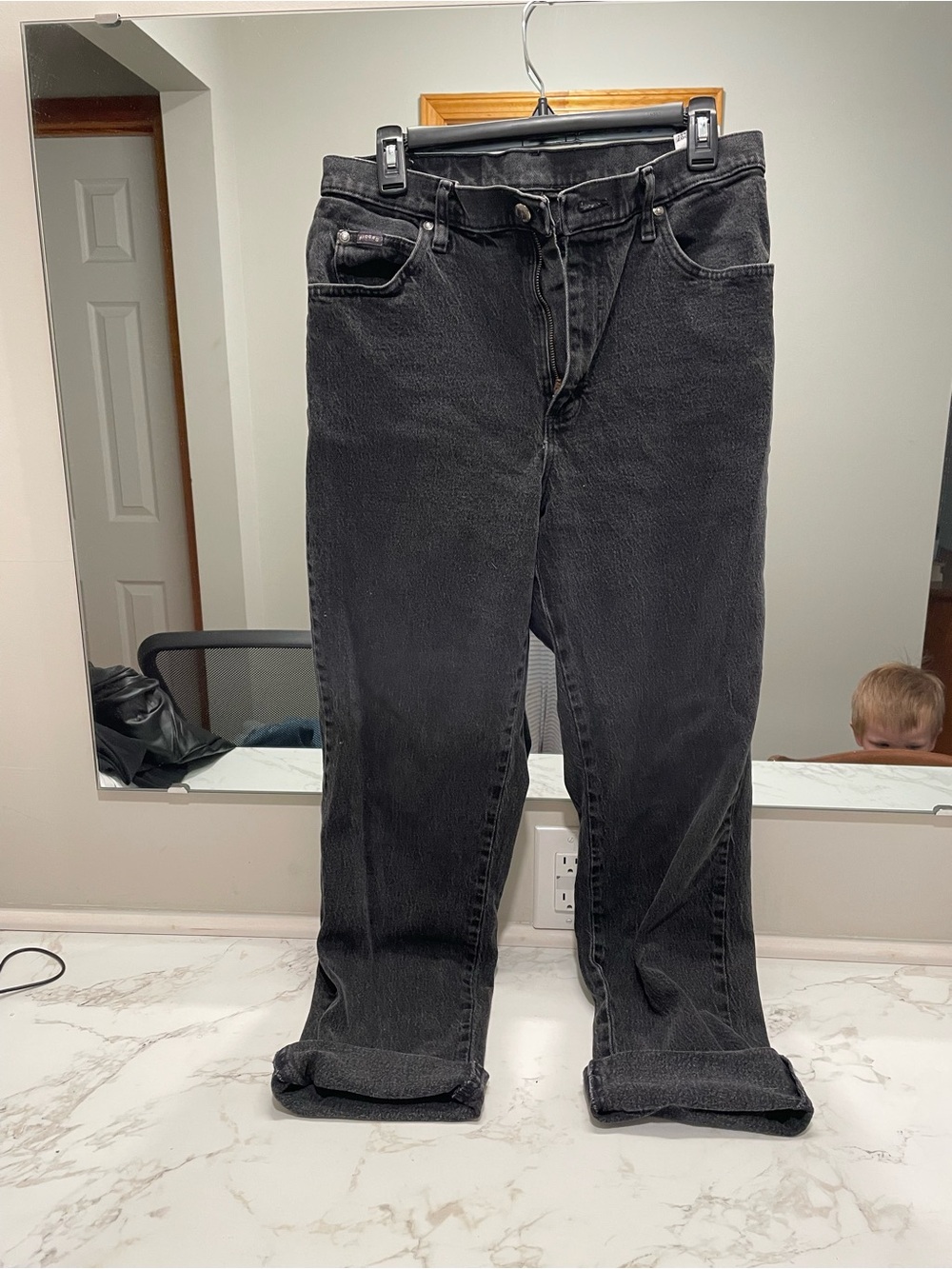 Lee Riders Black Straight-Leg Jeans